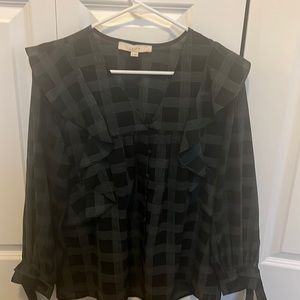 Loft Black Blouse